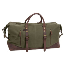 Load image into Gallery viewer, Weekender Travel Pack - Leather / Canvas Duffle Bag and Travel Kit