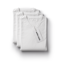 Load image into Gallery viewer, Ultra Milk V- white t shirt 3 pack